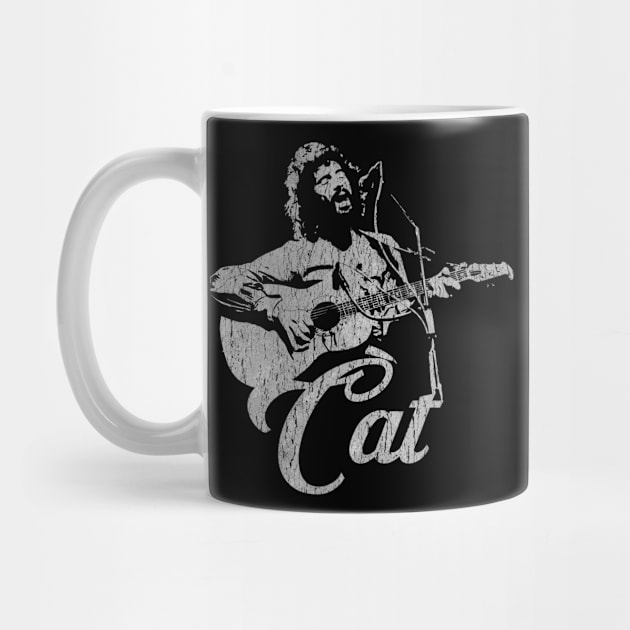 Cat Stevens - White Stencil by Amandeeep